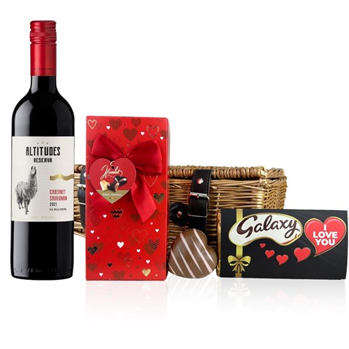 Altitudes Reserva Cabernet Sauvignon 75cl Red Wine And Chocolate Love You hamper